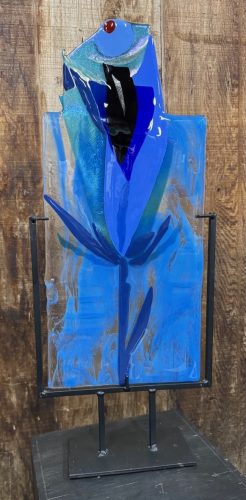 Blue Iris Abstract II
